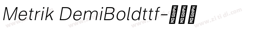 Metrik DemiBoldttf字体转换